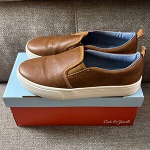 Cat & Jack Brown Slip-On Kids Dress Shoes